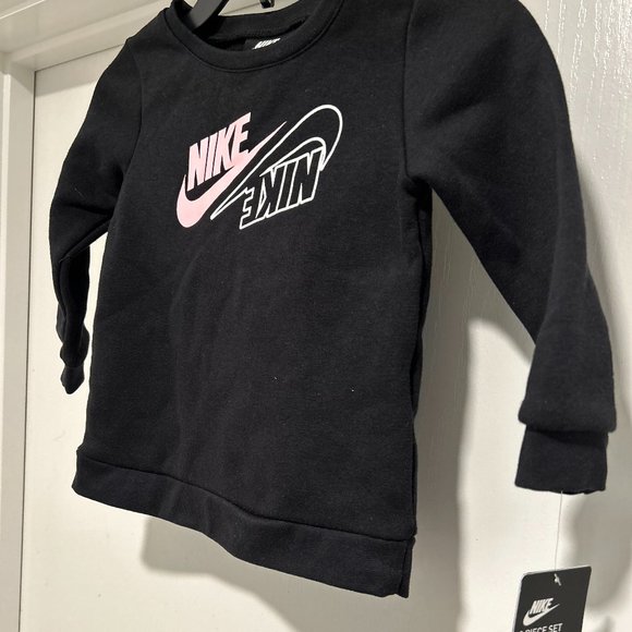 NIKE ARTIC PUNCH & BLACK WITH SWOOSH SWEAT TOP - Picture 4 of 11